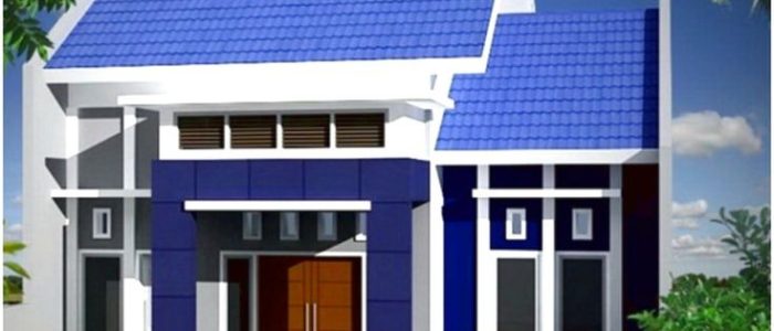 Gambar Rumah Atap Biru – Reka Bentuk Moden & Inspirasi Hiasan Luar