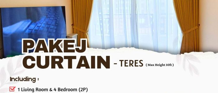 Rumah Tirai Ain: Reka Bentuk Interior Moden dengan Tirai Elegan